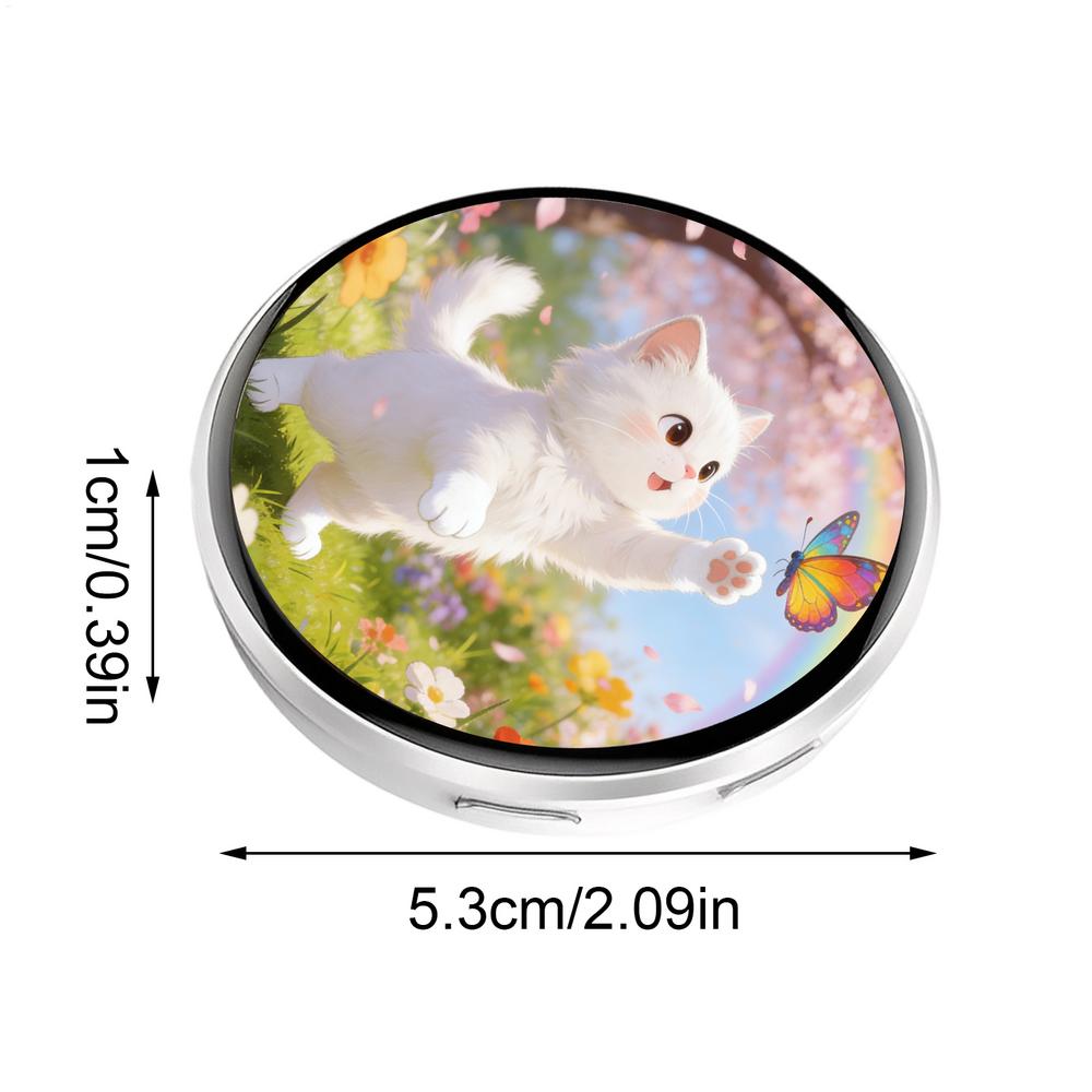

1.7 inch HD Touchscreen Electronic Badge Digital Photo Display Brooch Anime LED Pins for Backpacks Christmas Gift for Boys Girls