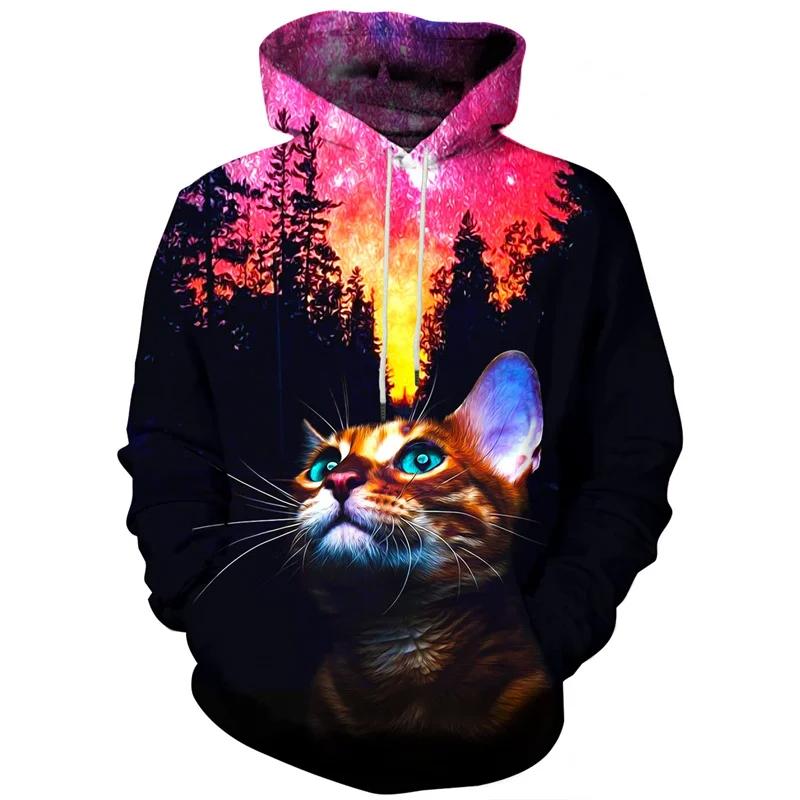 Funny Panda Graphic Hoodie Men Clothing 3D Kawaii Animal Lion Tiger Printed New In Hoodies Women Harajuku Fashion Y2k Pullover