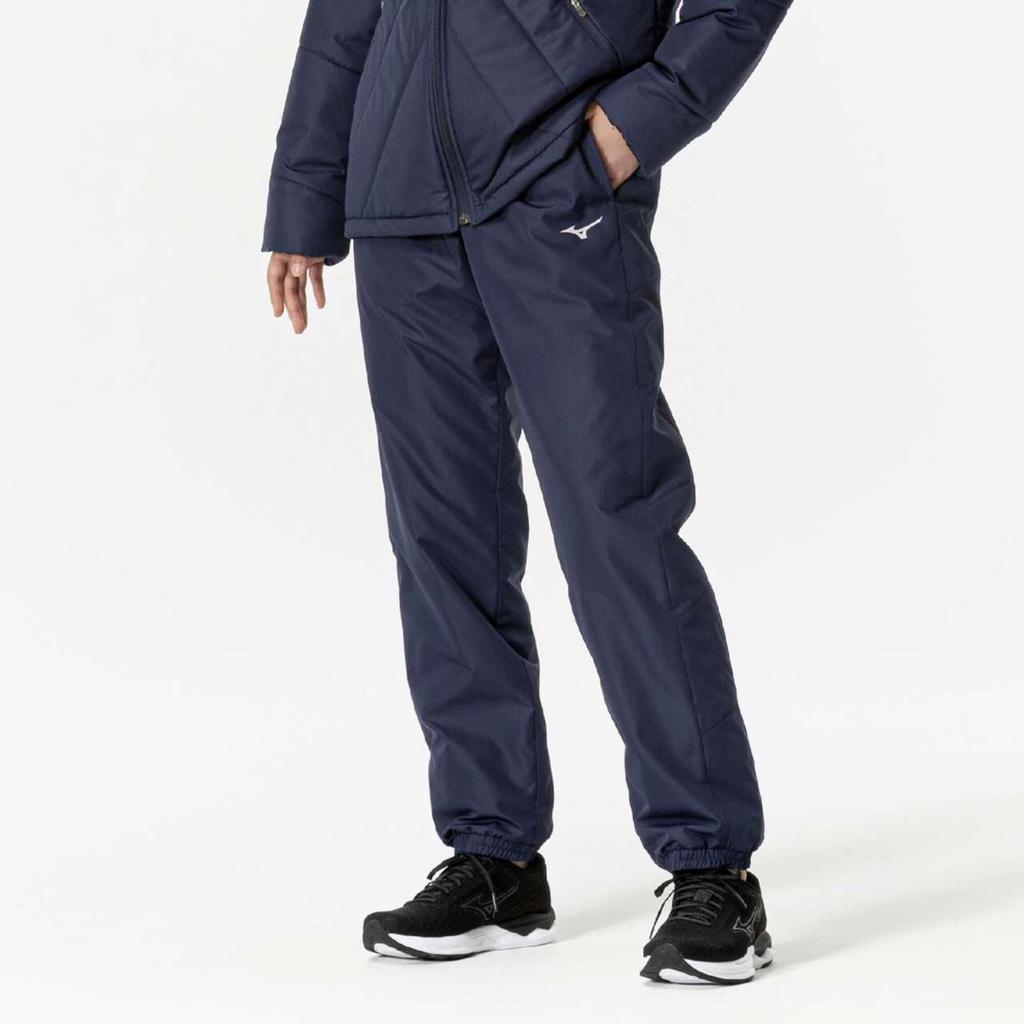 Mizuno Breath Thermo Training Pageant Blue Pants, Insulated, Moisture-Wicking, Heat-Generating, Water-Repellent, 32MFB835, Women's,