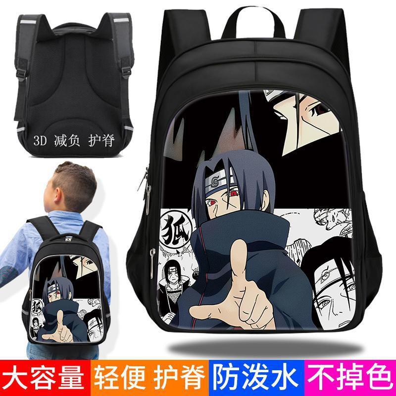 Naruto Anime Backpack Kids Large Capacity Waterproof School Bag With Spine Support Adjustable Straps 3 Sizes
