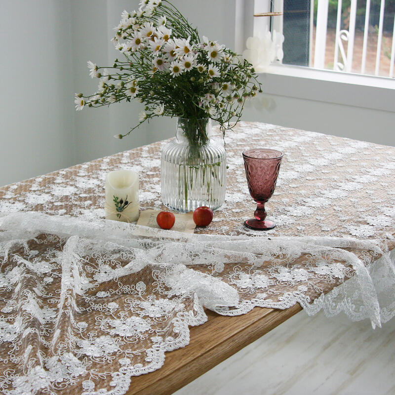 Blossom Wedding Lace 2-Person Tablecloth 100x130 One color/direct 2 (100x130)