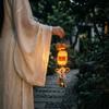 Luminous Mid-Autumn Festival Lantern Ancient Style Handcraft Rabbit Handheld Lantern Handmade Cartoon Flower Lanterns Outdoor
