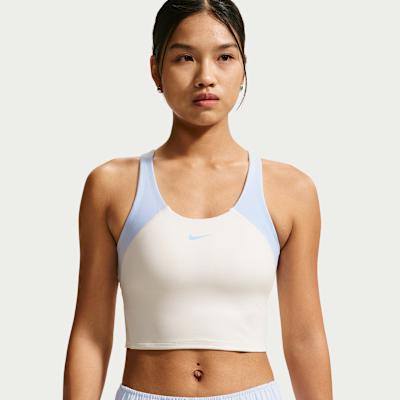 Nike Sports Underwear Women s Ecru/Light Blue M