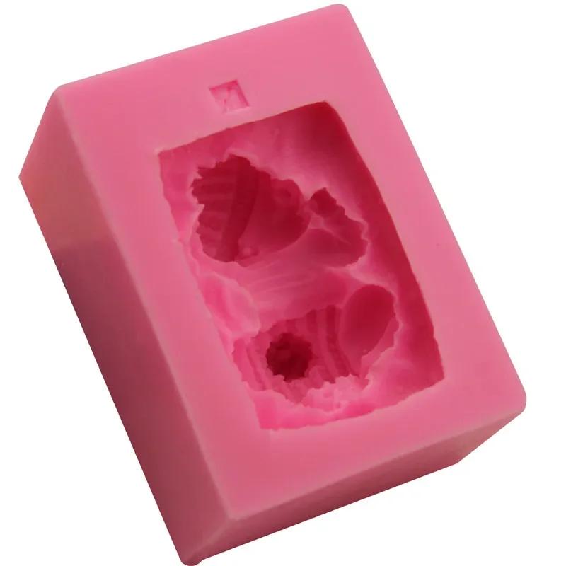 3D Silikonová Dětská dortová Ručně vyráběná Forma Mýdlo Spící Děti Dekorace Dortu Nádobí Jídelní Bar Nepřilnavé Vánoční Kuchyňské Nástroje