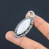 Daughters Day Sale Natural Rainbow Moonstone 925 Sterling Silver Pendant Jewelry