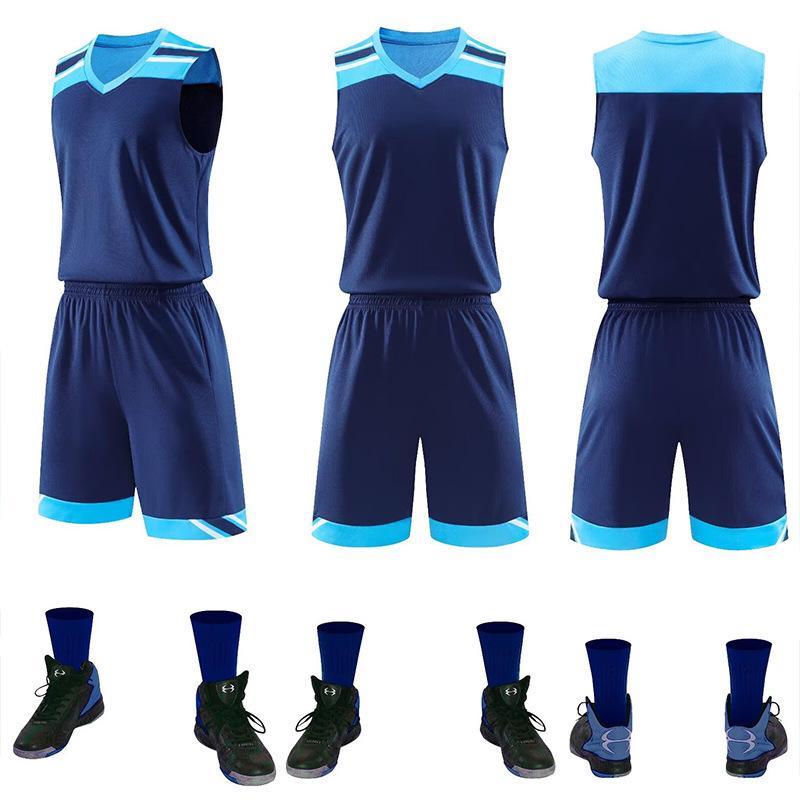 Basketballanzug, Wettkampf-Sporttrainingsanzug, Weste, Herren-Erwachsenen-Kinder-Trikot, atmungsaktiv, Sommer, Damen