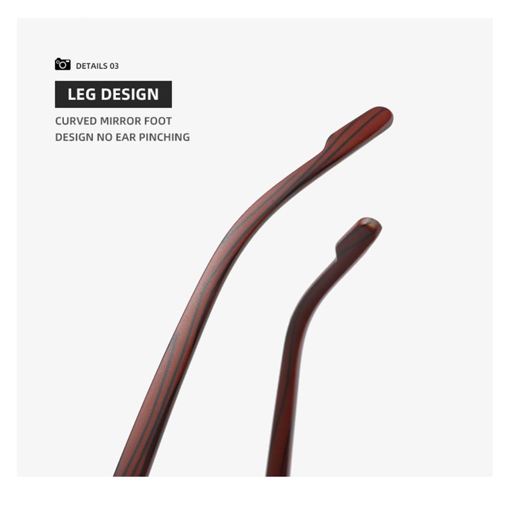 Double Bridge Metal Sunglasses Wood Grain Temple Gradient Lenses Summer Shades Square Frame Men's Driving Sun Glasses Unisex