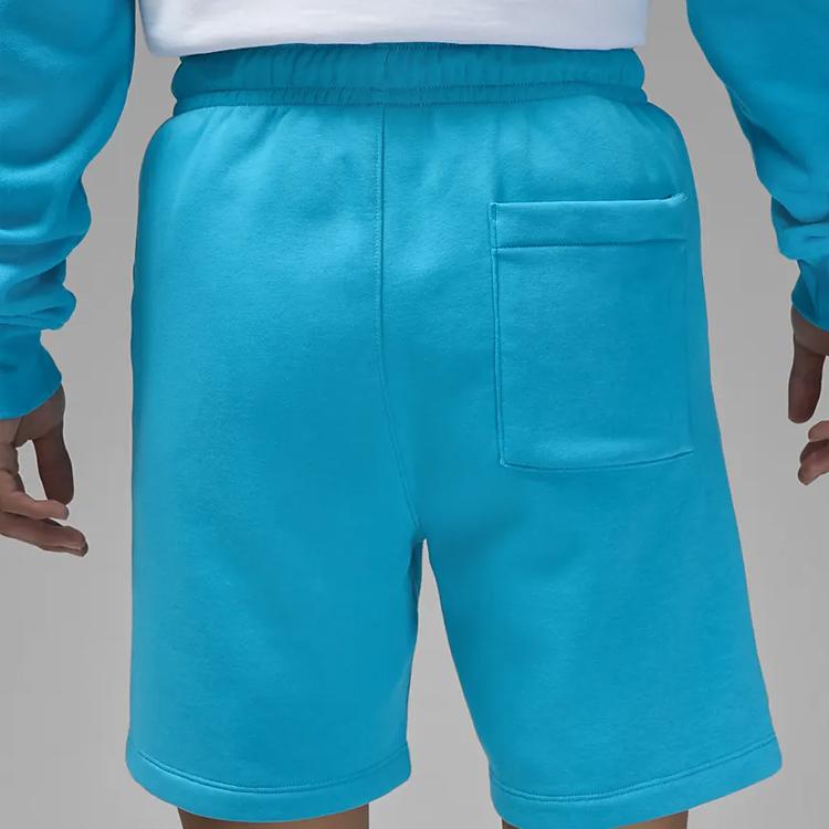 Jordan Logo Solid Drawstring Track Shorts Men Bottoms Blue DQ7471-483