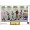 Hasegawa 1/35 Construction Machinery Series Construction Worker Set A Plastic Model WM03