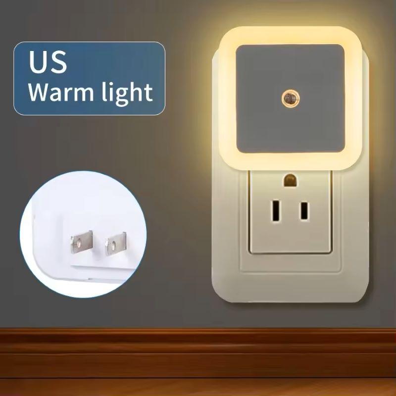 1/2/4PCS Light Sensing Night Light Intelligent LED Night Light Socket Light Suitable for Bedrooms Bathrooms Kitchens Corridors