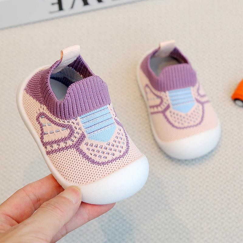 Infant Non-Slip Soft Sole Walking Shoes for 0-3 Years – Slip-On Spring/Autumn Shoes & Socks for Boys and Girls