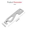 Inch/Metric 10 In 1 EDC Pocket Survival Tool Camping Screwdriver Bottle Opener Ruler Key Chain Outdoor Tools for Hiking Fishing