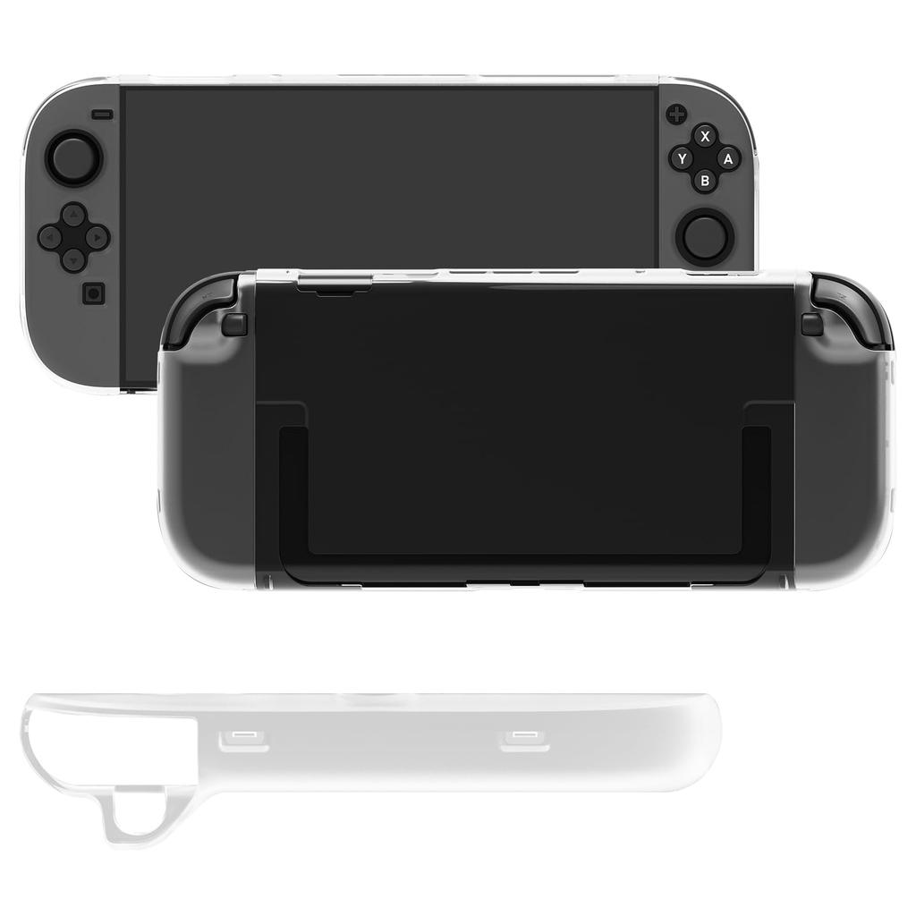 Kompatibilní pouzdro pro Switch 2, průhledný kryt z TPU, ochranný kryt Greerass, samostatný design, snadné nasazení a sundání, plná ochrana, odolnost proti poškrábání, ultra odolný