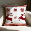 Reindeer Cute Pillow Case Pillowcase, Double-Sided Printed, Sofa Cushion, Bedroom Headboard Pillow
