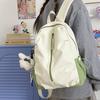Schoolbag, Large-capacity Backpack, Pleated Large Backpack, Simple Double Shoulder Bag, Unisex, Water-repellent Casual Commuter Travel Backpack