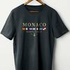 Retro MONACO Graphic Unisex T-Shirt Gift for Fan S-5XL Unisex T-Shirt