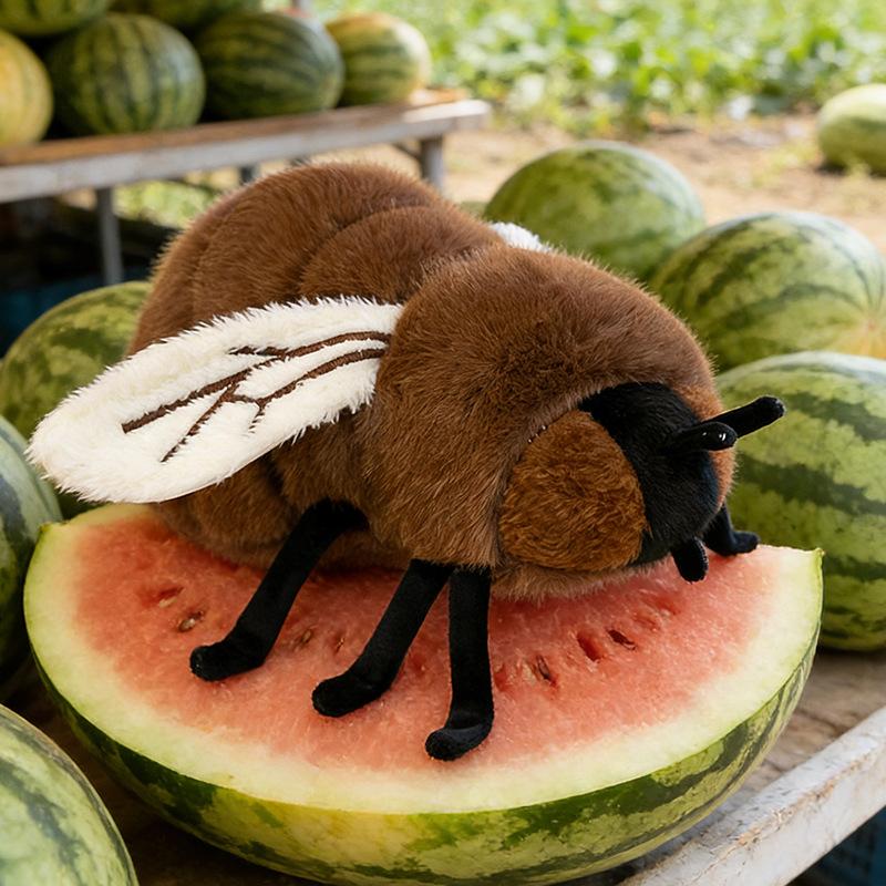 23cm Cute Simulation Fly Plush Toy Funny Cartoon Doll Sofa Decor Gift For Boyfriend Birthday