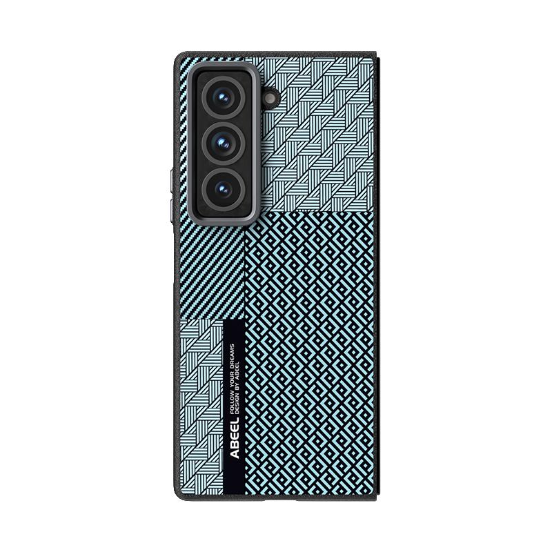 For Samsung Galaxy Z Fold SE Case Luxury PU carbon fiber MagSafe Magnetic Protect Back Cover Case For Samsung Galaxy Z Fold 6 5