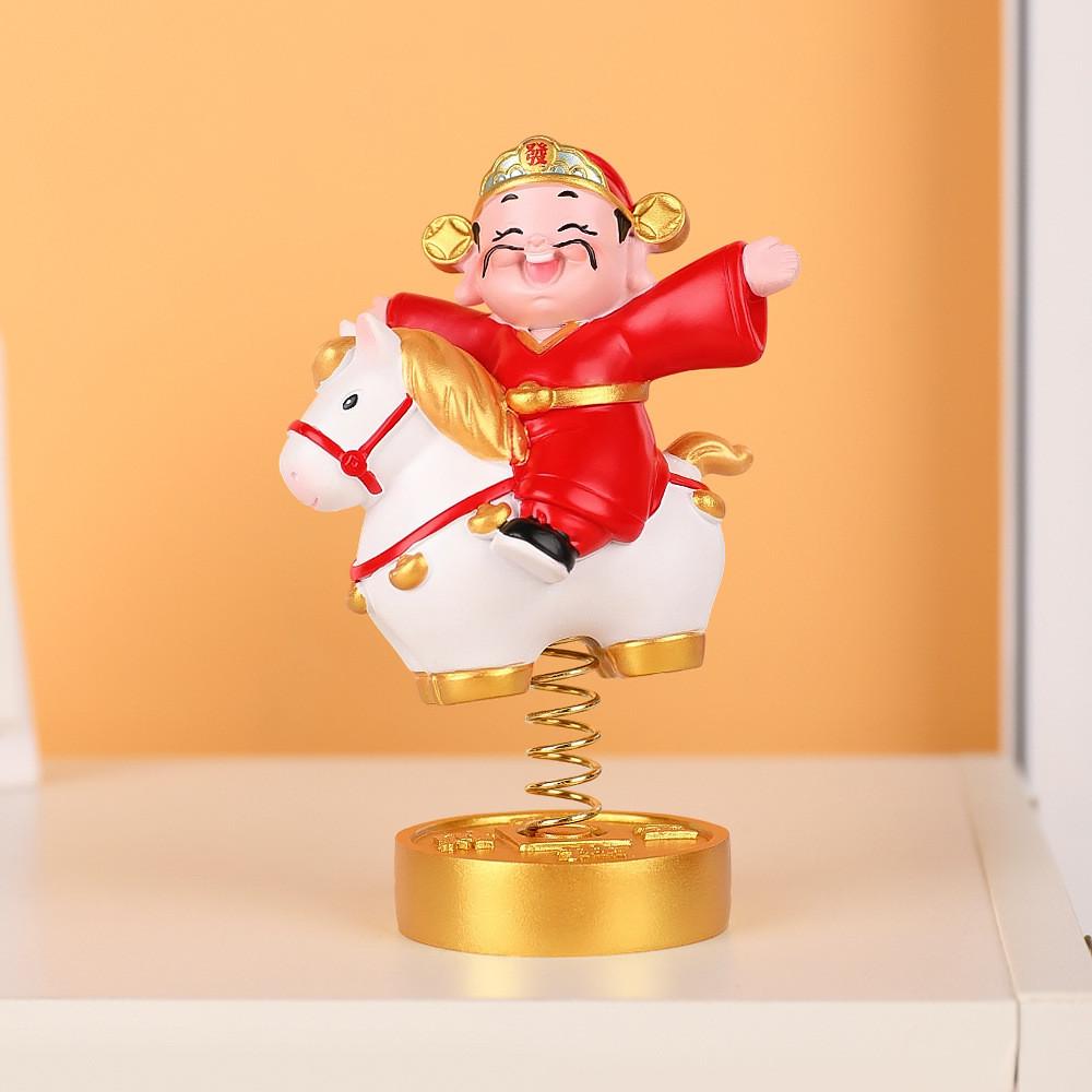 Wackelnde Glücksgott Harz Heimdeko Für Büro Oder Wohnzimmer Geschenkidee
