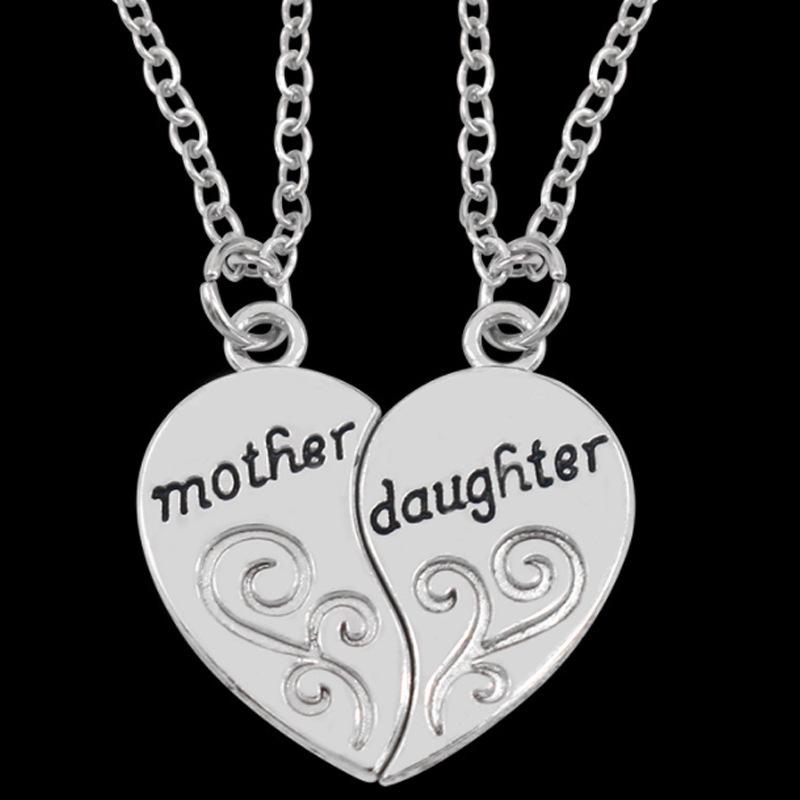 Huai Lang Jewelry: Mother-Daughter Two-Part Heart Necklace