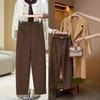 Women's Spring/Autumn Velvet Acetate Wool Scimitar Sweatpants 2025 - New Casual Sports Banana Pants