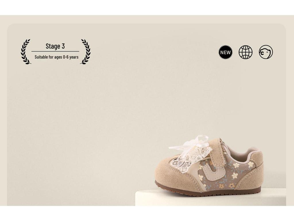 Girls' Soft Sole Sports Shoes with Velcro - Spring New Arrivals, Ideal for Running and Princess Style.