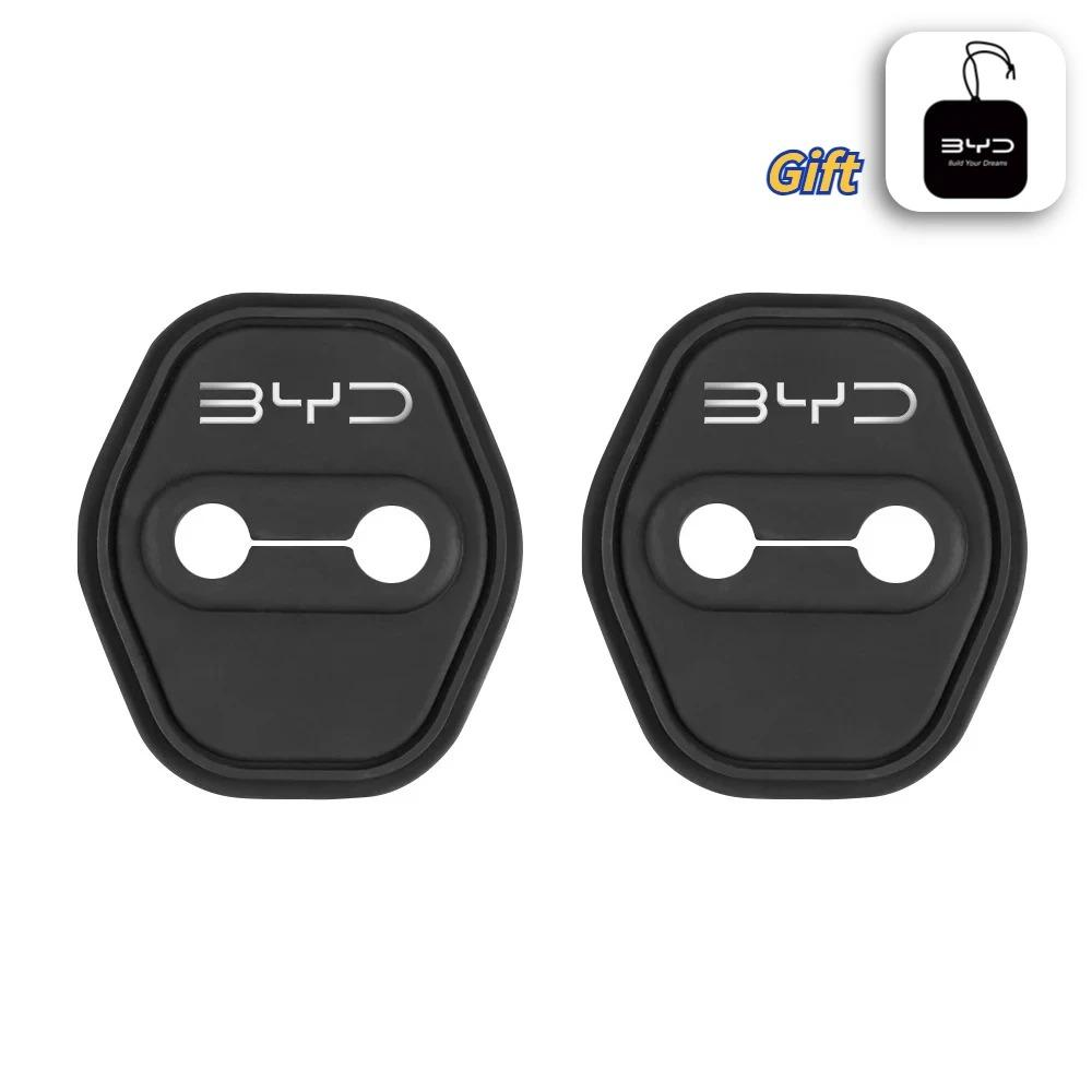 Silicone Car Door Lock Cover Stickers 4pcs/2pcs for BYD Atto3 Yuan Plus Sealion 7 Dolphin Surf Dolphin Shark Seal Song Seal EV