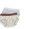 New Dopamine Colorblock Chocolate Cotton Women's Mid-Rise Panties - Antibacterial, Breathable, Comfortable, Skin-Friendly.