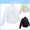 Medieval Halloween Vampire Renaissance Steampunk Long Sleeve Ruffle Collar Shirt For Cosplay Performance