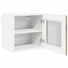 Wall Mounted Glass Cabinet PORTO 2 pcs Artisan Oak Finish 40 x 31 x 40 cm
