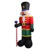 Inflatable Christmas Soldier 7.9ft Polyester Fiber Reusable Waterproof Blow Up Soldier for Outdoor