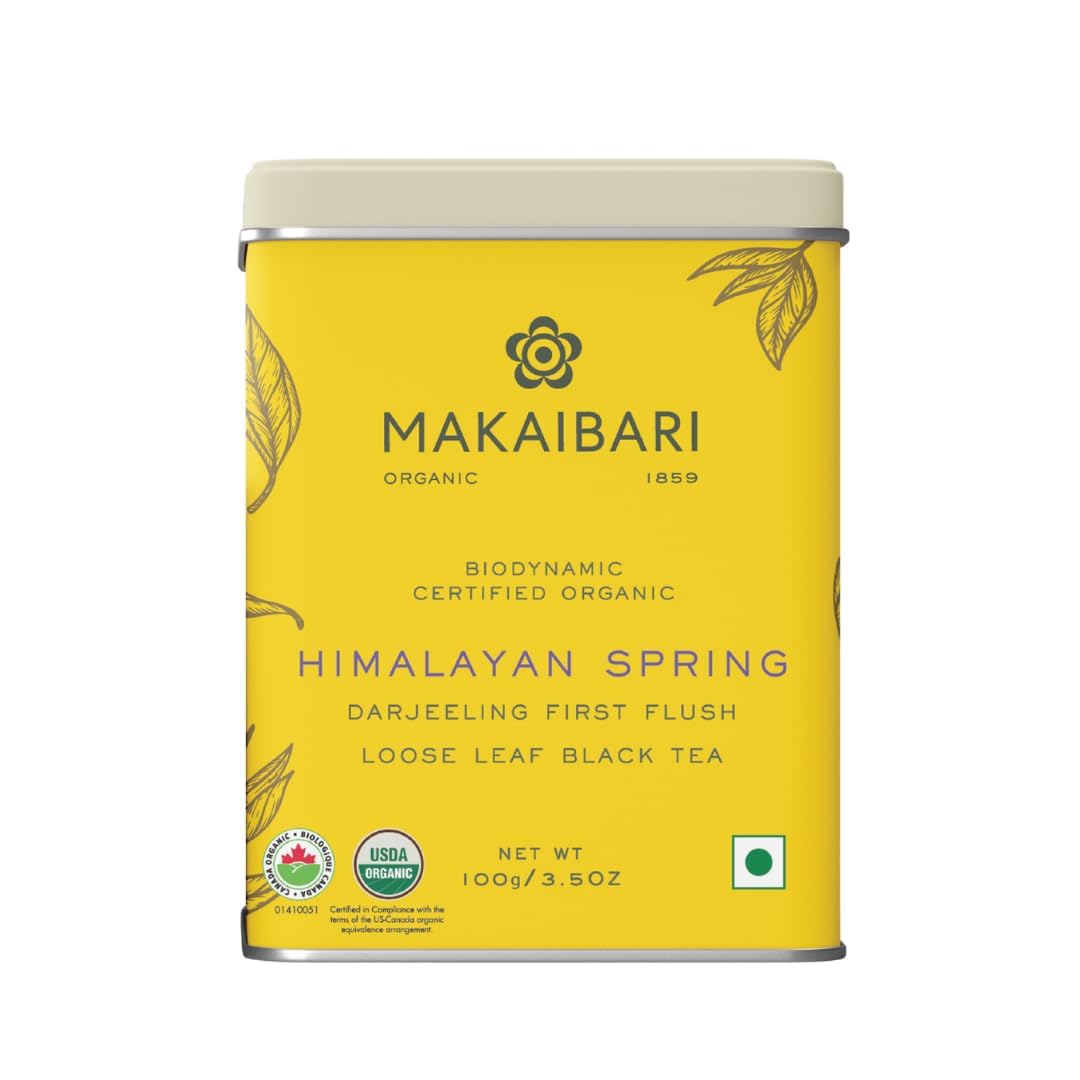 

Makaibari Himalayan Spring First Flush Organic Darjeeling Black Tea 100g Loose Leaf Single Estate Harvest