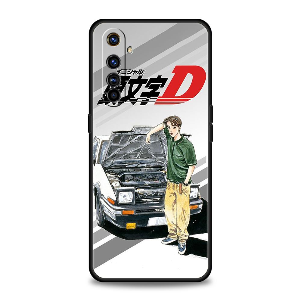 Initial D AE86 Phone Case for Realme 8 9 Pro Plus 8i 9i 6 7 GT2 C21 C25 C3 C11 11 Pro 5G Plus Shockproof Silicone Shell Capa Bag