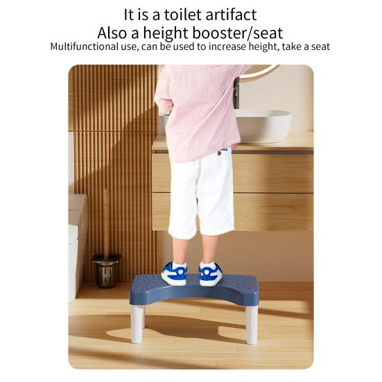 Household Toilet Stool Anti-slip Surface Solid Legs Thickened Squatting Stool Adult Squat