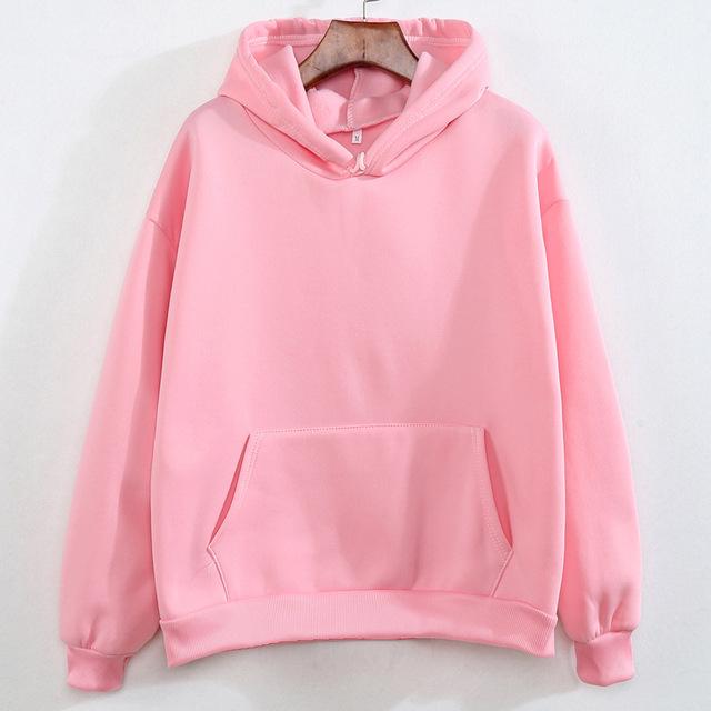 Autumn & Winter Plus Velvet Loose Hooded Sweatshirt