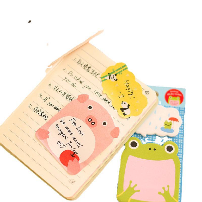 Creative Cartoon Animal Sticky Notes - Reusable & Fun Gifts for Students