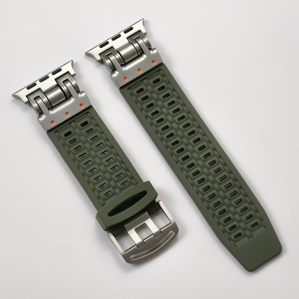 Silicone Band for Apple Watch Strap Ultra 2 49mm 46 44 42mm Soft Sports Correas for Apple IWatch Series 10 9 8 7 6 5 4 Bracelet