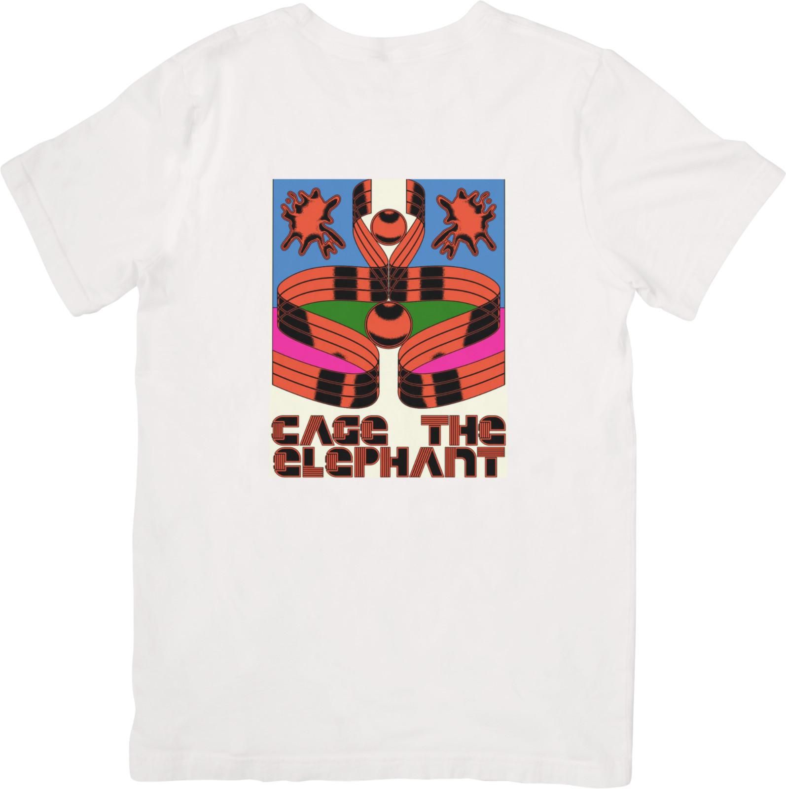

Cage The Elephant Music Fit for Men Women Quality Cotton T-Shirt White. XXXXL