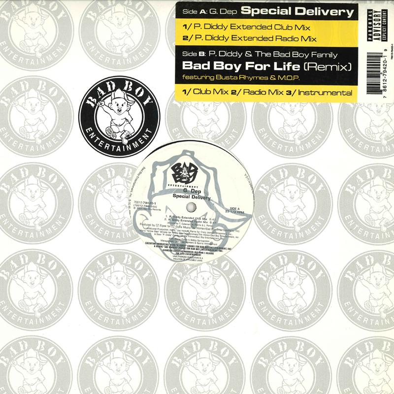 

12inch Record G. DEP / P. DIDDY & THE BAD BOY FAM - Special Delivery / Bad Boy For Life 78612794201 BAD BOY 2001 US Rap & Hip-Hop/R&B Used