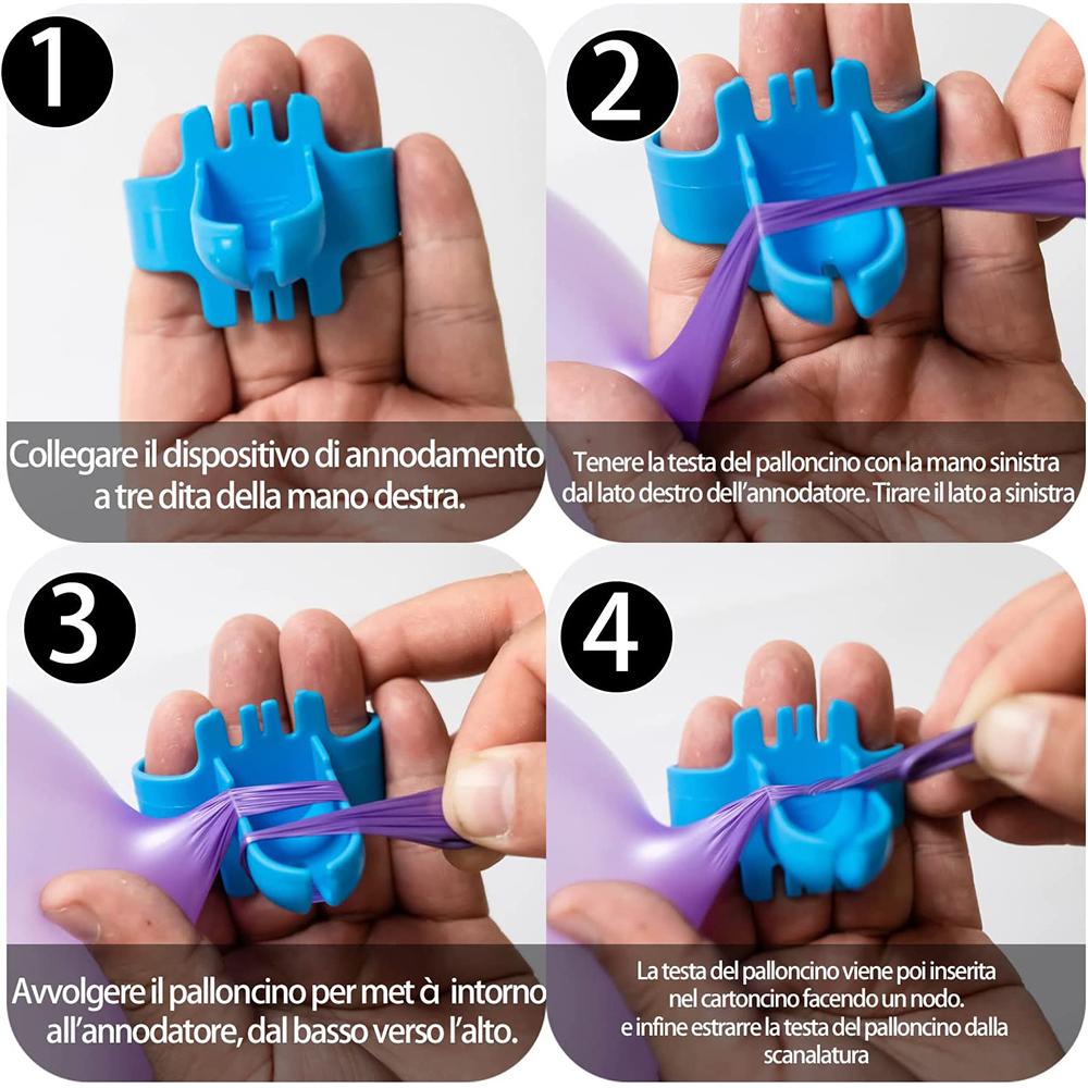 2pcs Balloon Inflator Air Pump with Balloon Knotting and 200pcs Balloon Glue