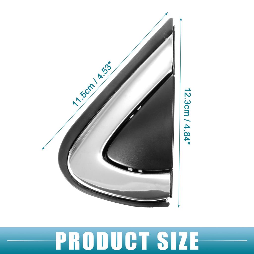 ABSOPRO Front Left and Right Door Mirror Corner Fender Triangle Cover Trim Rearview Triangle Panels for Honda CRV Black 1 Pair 2017-2019, Plastic,