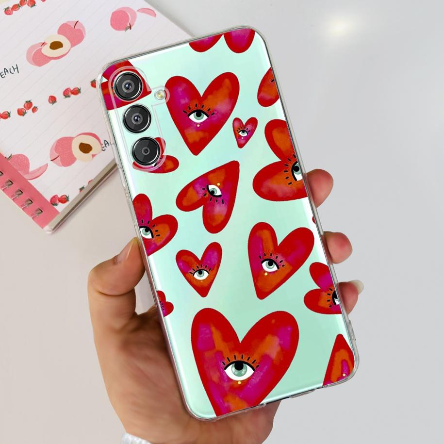 For Samsung Galaxy M15 5G Case SM-M156B Luxury Marble Clear Silicone Soft TPU Phone Cover For Samsung Galaxy F15 5G