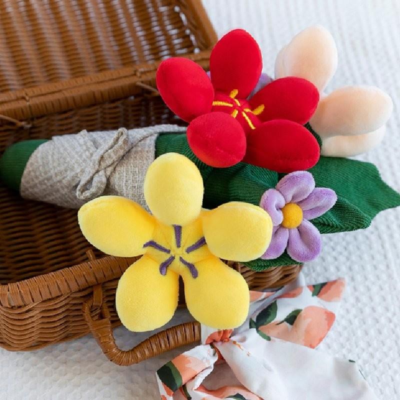 Bouquet Tied Hand Plush Toy Dolls Ornaments Room Decor Children Christmas Gifts