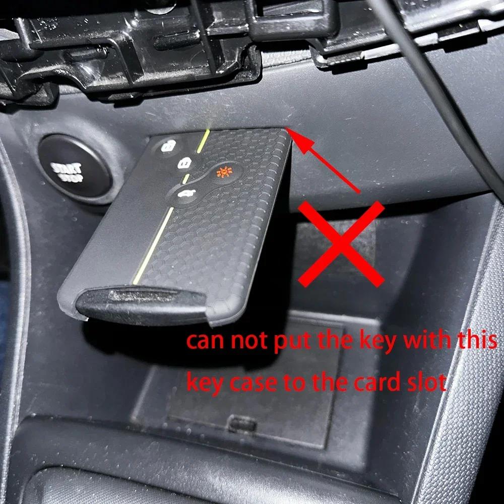 Silicone Remote Keychain Key Cover For Renault Clio Laguna Koleos Megane Fluence Zoe Scenic Captur Card 4 Buttons Car Key Case