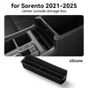 For Kia Sorento Silicone Wireless Charging Box Pad Car Anti Slip Pad Center Console Water Cup Holder Car Accessories -2025
