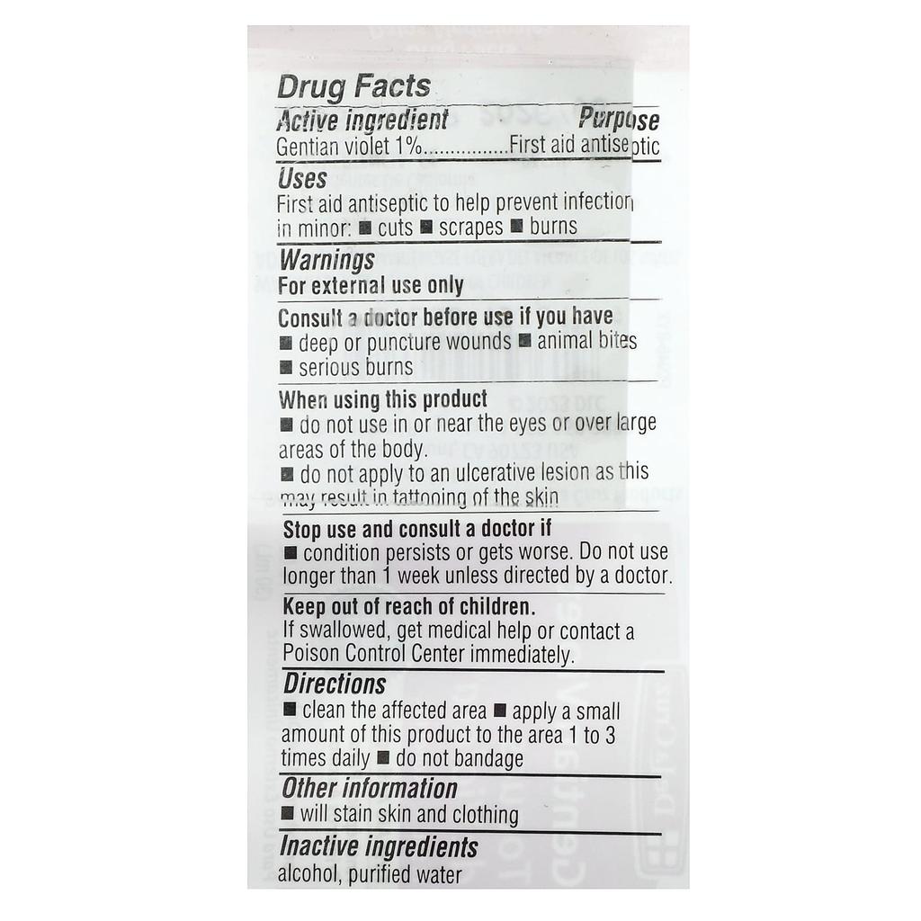 Gentiana Violet, First Aid Disinfectant, 30Ml (1Fl Oz)