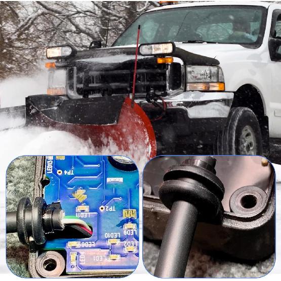 96464 Snow Plow Wiring Harness Fit For Western Fisher Fleet Flex Snow Plows Handheld Controller Cable Cord 96464,9 Button 4-Pin Square