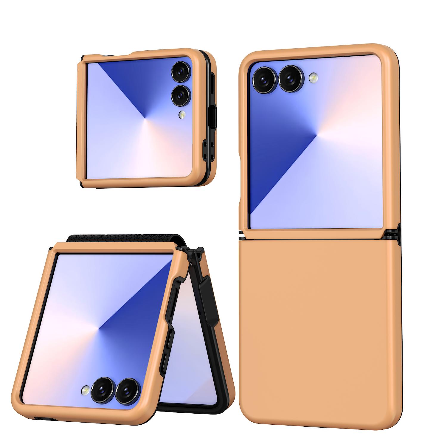 

Case For Samsung Galaxy Z Flip 7 6 5 With Hinge Connection 2 IN 1 Hard PC+Soft TPU Shockproof Armor Phone Cover Funda Galaxy Z Flip 7