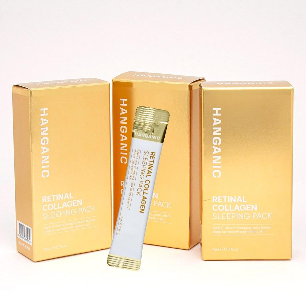 Hangarnic Retinal Collagen Sleeping Pack 30 Sachets, Patented Ingredients, 1 Pack Per Day Per Month, 4ml, 30 Packs