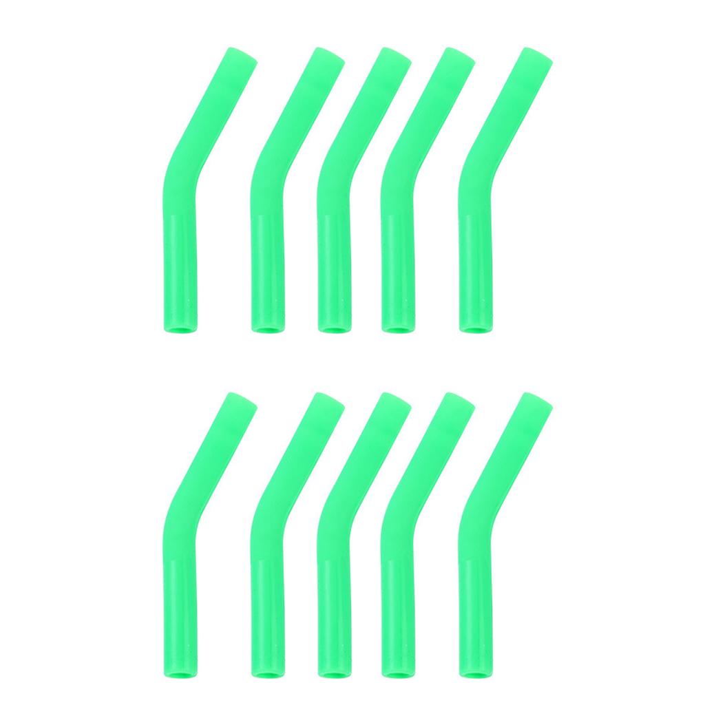 10Pcs/set Soft Silicone Straw Covers Metal Straws Tips Covers Fit for 8MM Wide Reusable Stainless Steel Straw Nozzles